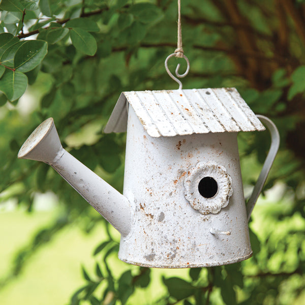 Rustic Cottage Watering Can Birdhouse