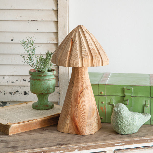 Small Wood Mushroom Carving