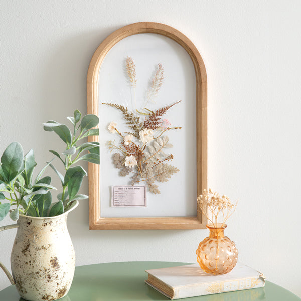 Arched Botanical Wall Decor - Meadow Rue