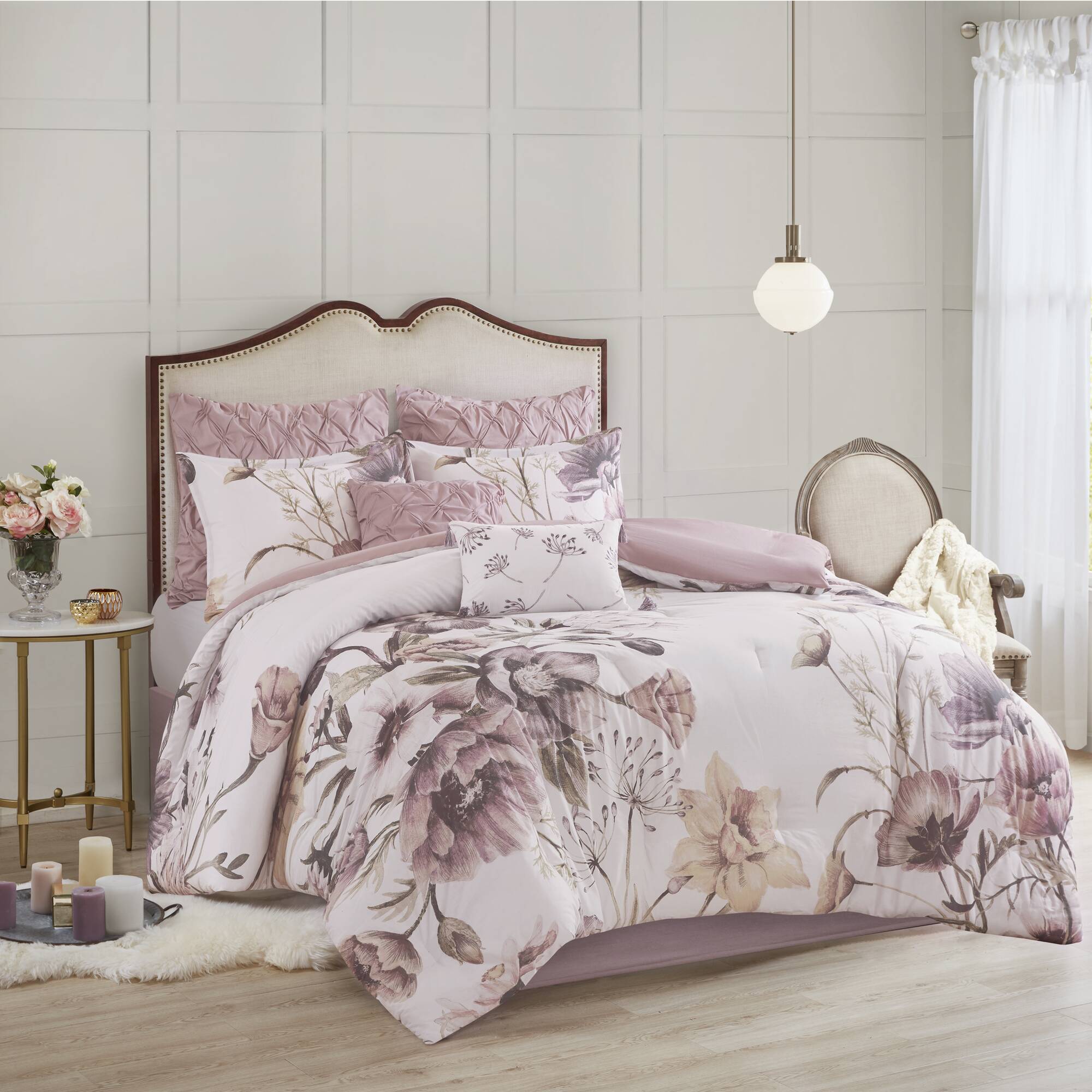 Cassandra 8 Piece Cotton Printed Comforter Set