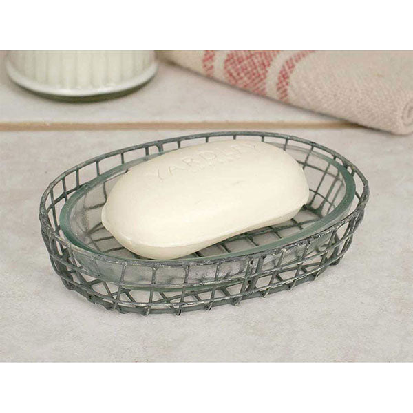 Oval Soap Dish with Glass Liner - Min of 4