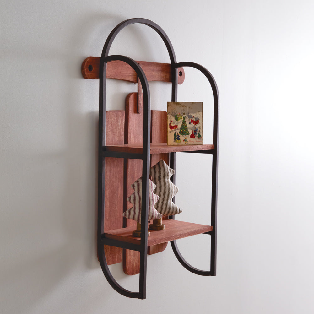 Wood & Iron Sled Shelf