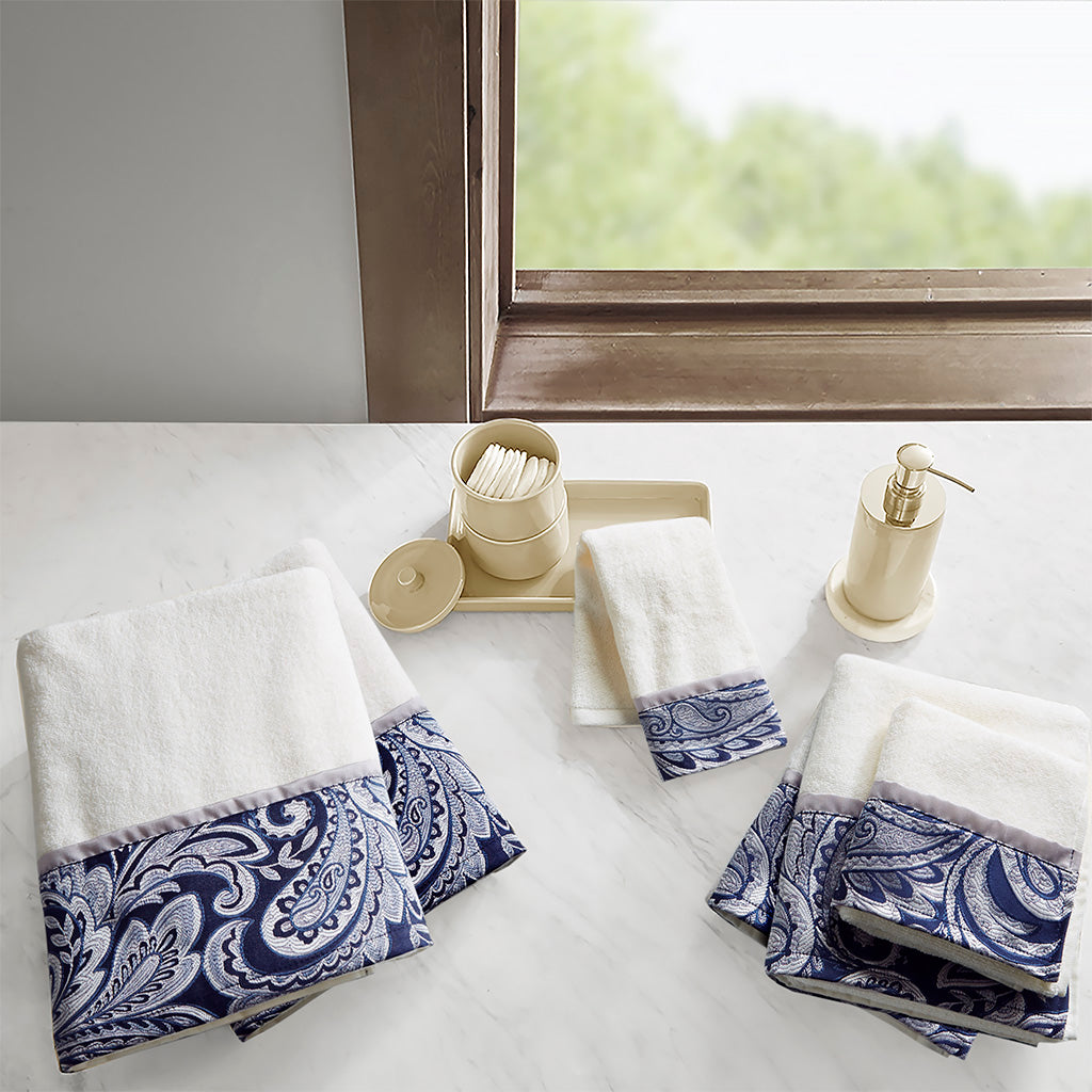 Aubrey 6 Piece Jacquard Towel Set