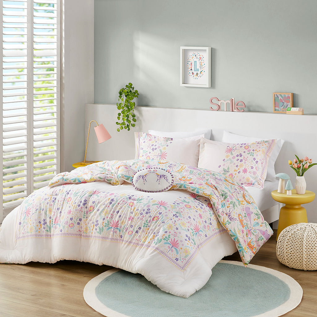 Lulu Stripe Printed Comforter Set