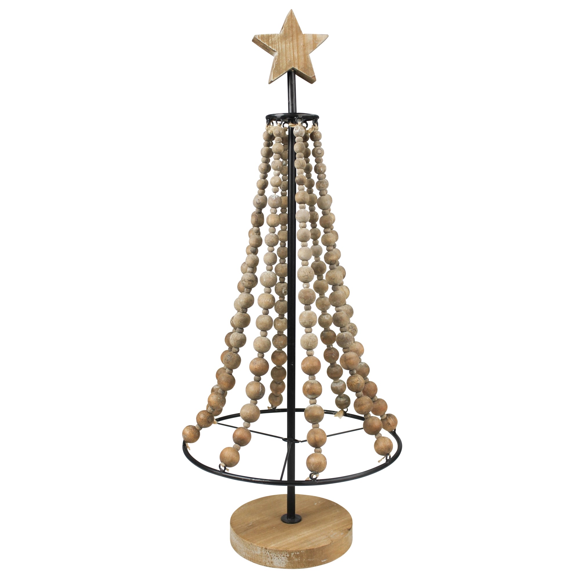 Wood Bead Christmas Tree