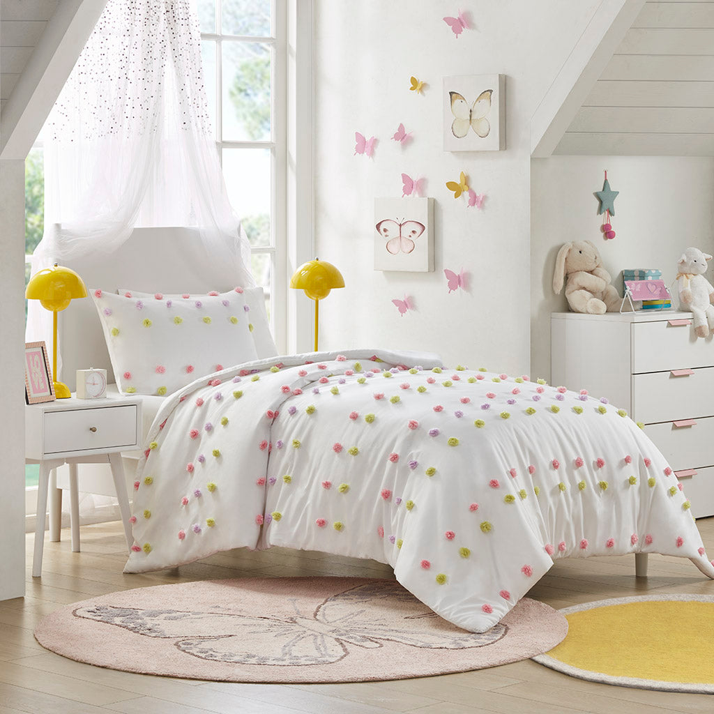 Cora Botanical Cotton Duvet Cover Set
