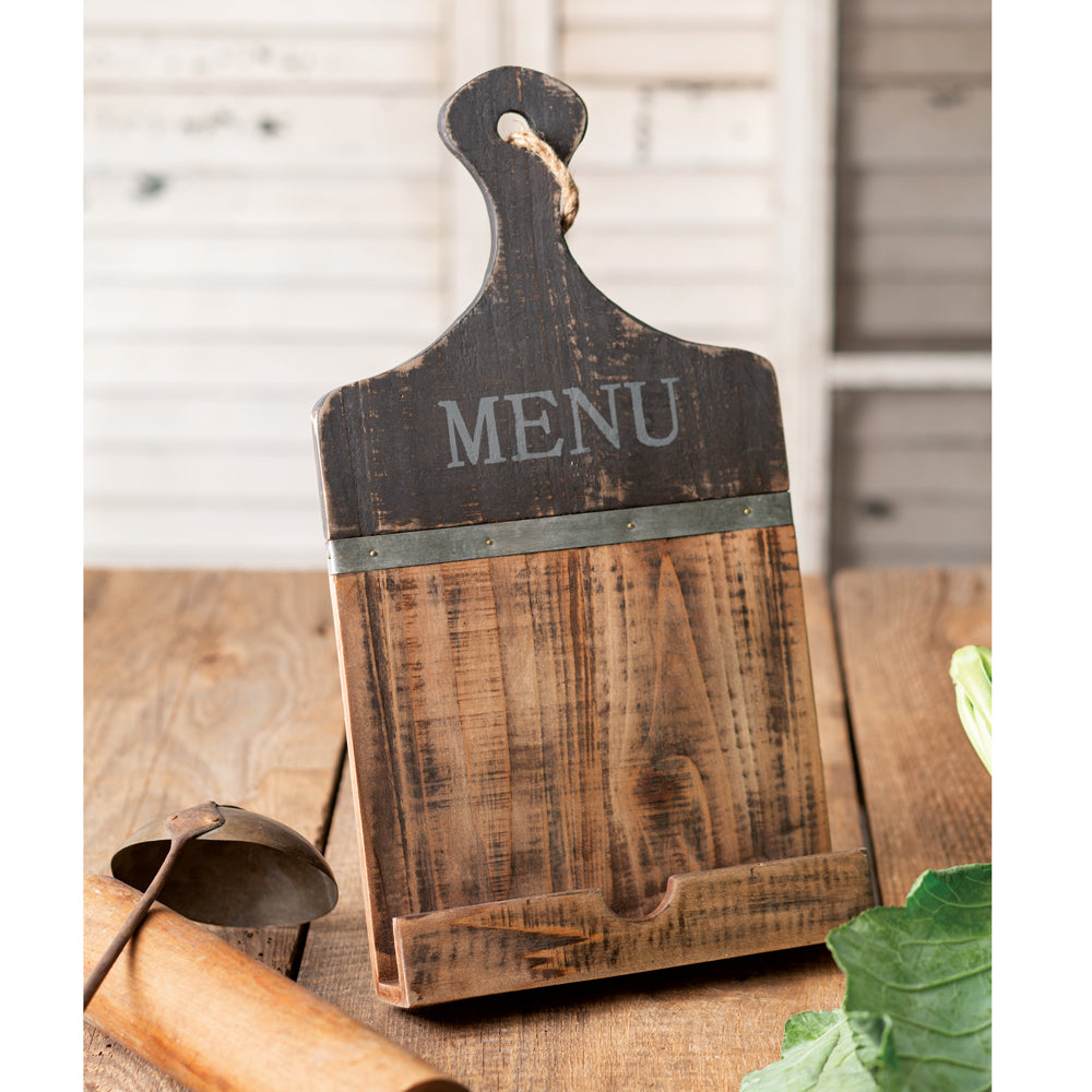 Wooden Menu Holder