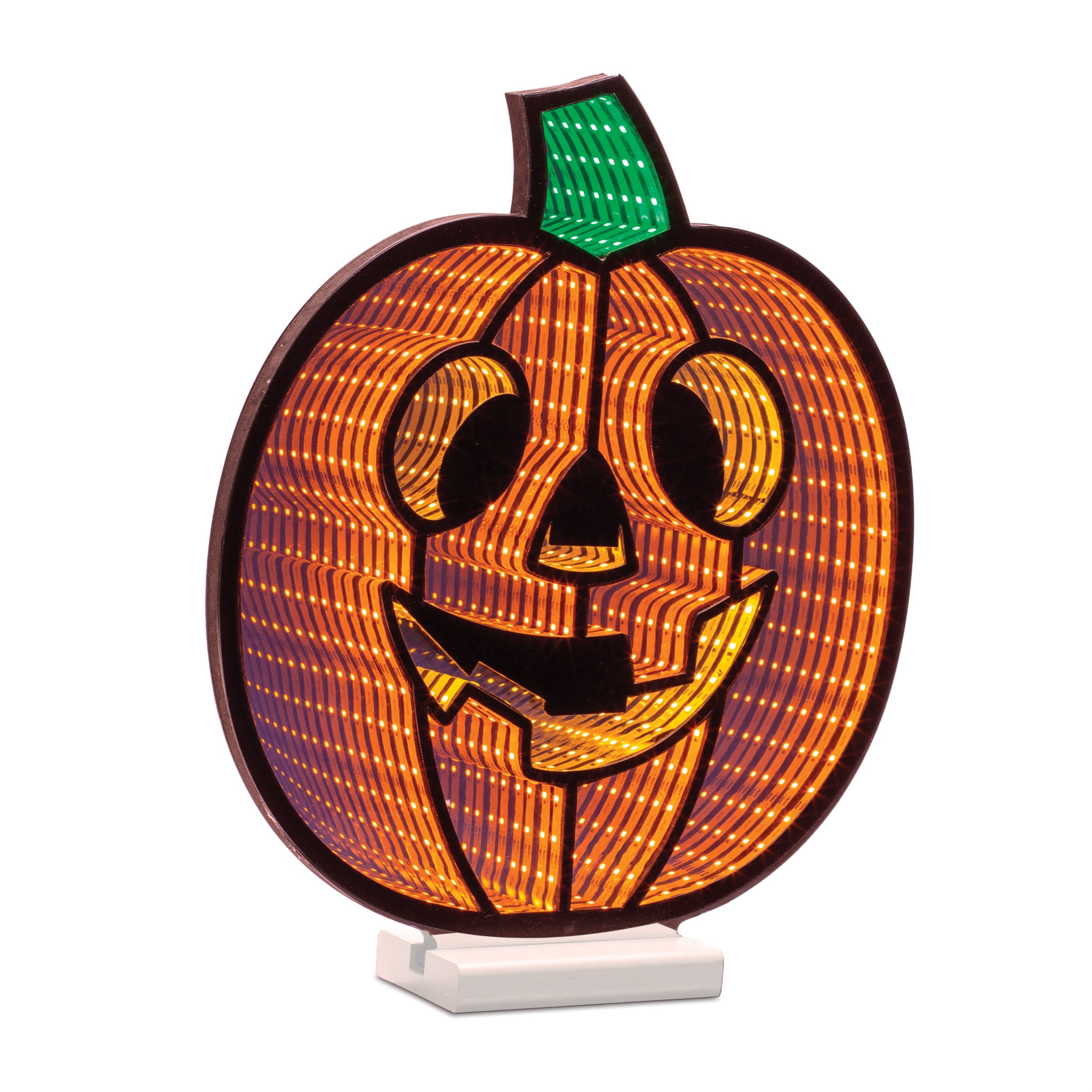 Jack-O-Lantern Infinity Light 14.5”H Acrylic UL Plug