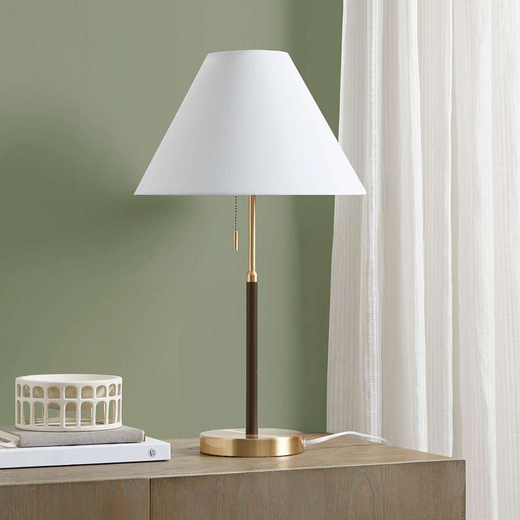 Bromley Dome-Shaped 2-Light Metal Table Lamp