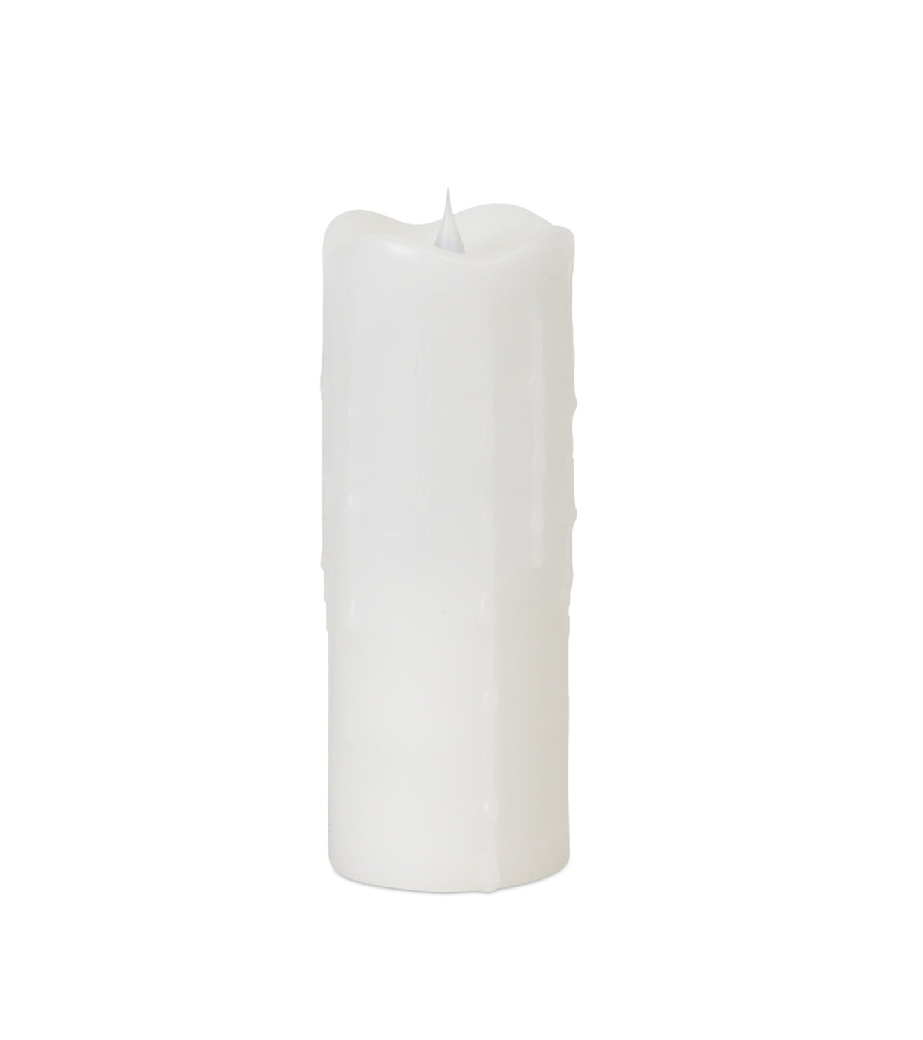 Simplux LED Dripping Candle w/6 Hour Timer 3"D x 9"H Wax/ (Requires 2 C Batteries, Not Includ