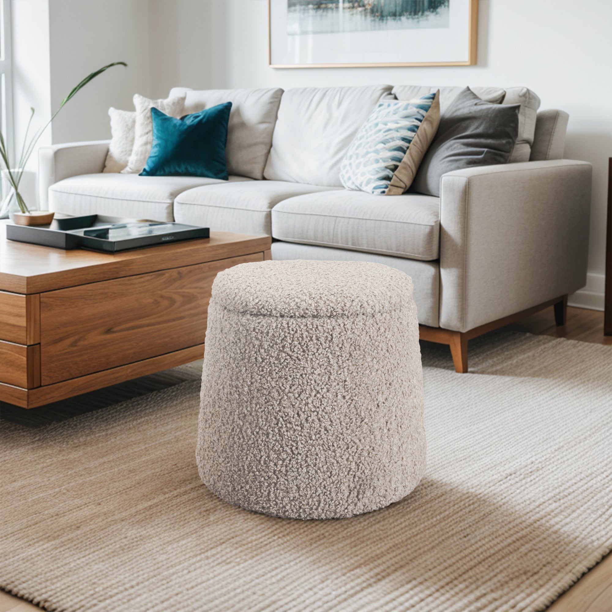 Tara Round Storage Ottoman
