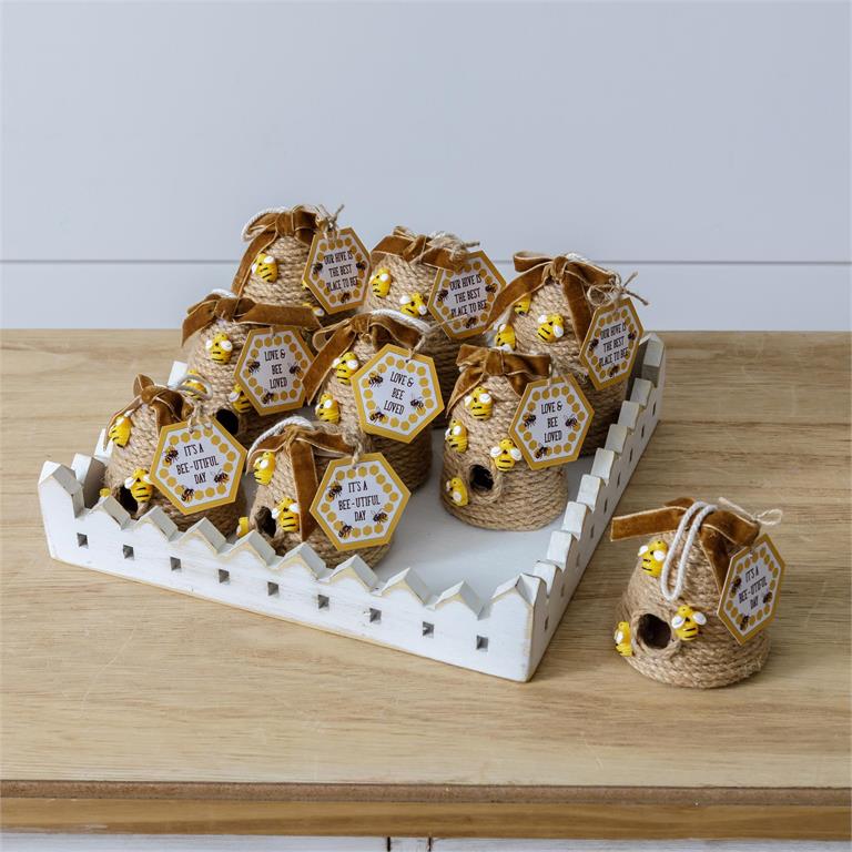 Crate Of 9 - Beehive Ornaments