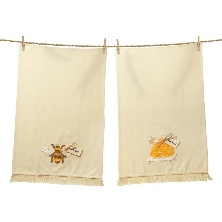 Raggedy Bee and Hive Towels (S/2)