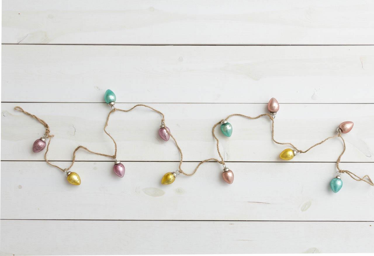 Glass Egg Garland