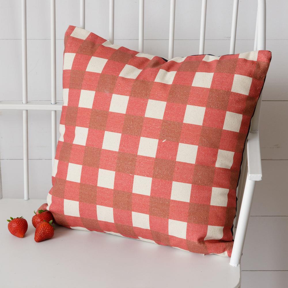 Garden Fresh Strawberries Pillow