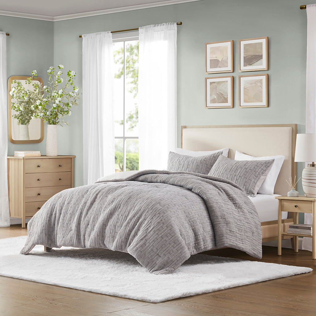 Arlo Oversized Cotton Matelasse Comforter Set