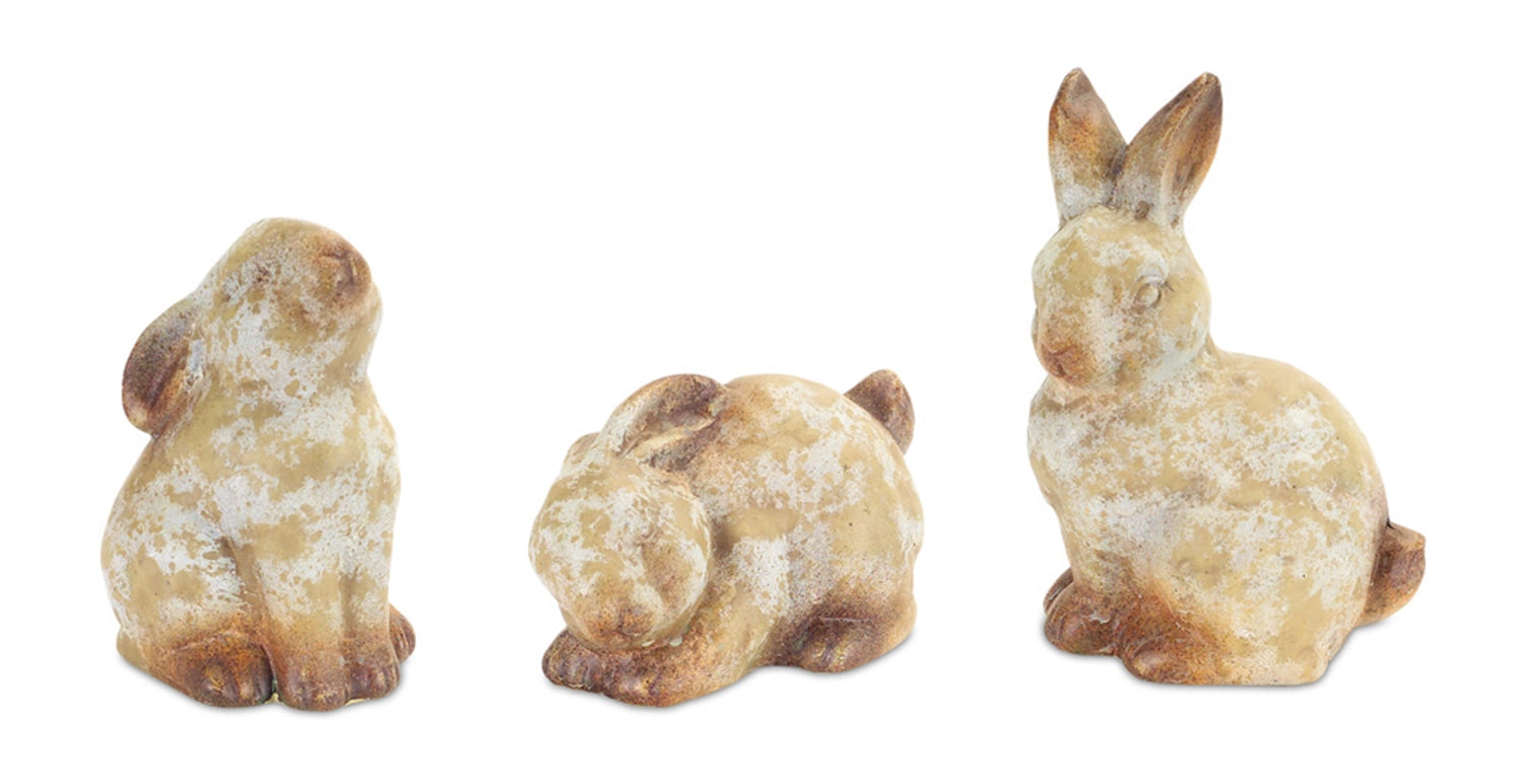Rabbit (3 Asst) 3.5"H, 5.5"H, 6.5"H Terracotta