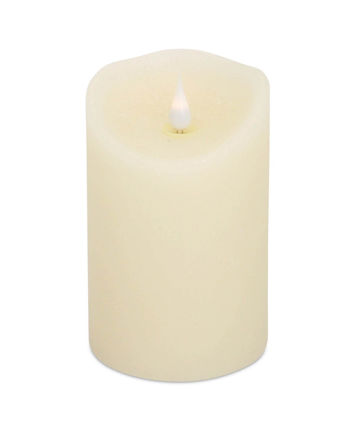Simplux LED Designer Candle w/4 and 8 Hour Timer 3.5"Dx5.5"H Wax/ (Requires 2 C Batteries, No