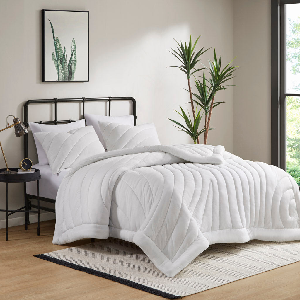 Juniper Poly Jersey Puffy Comforter Set