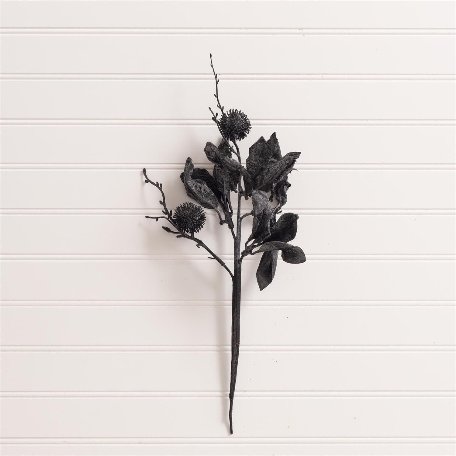 Pick - Halloween Black Thistle and Leaves
