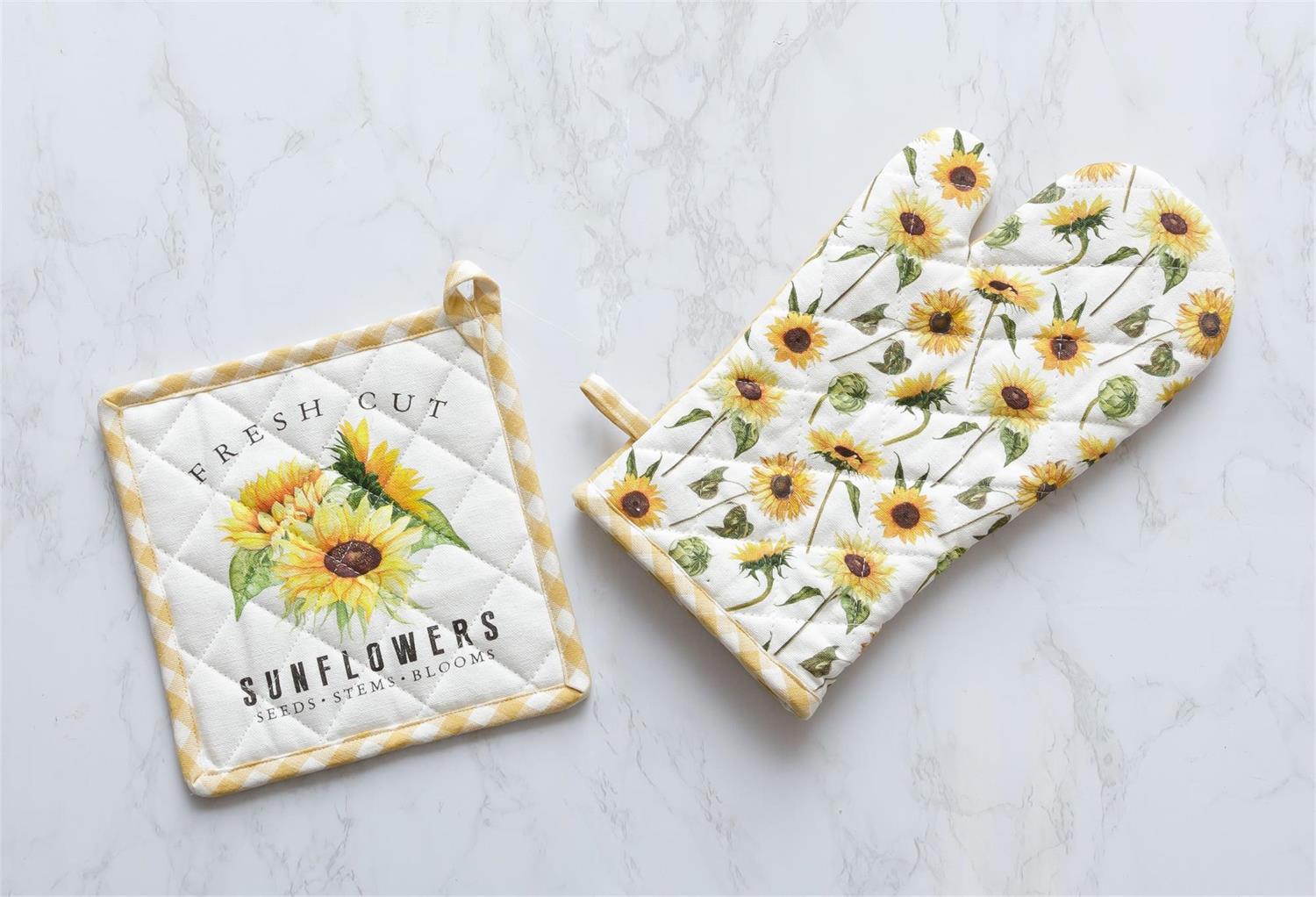 Fresh Cut Sunflowers Tea Towels (S/2)