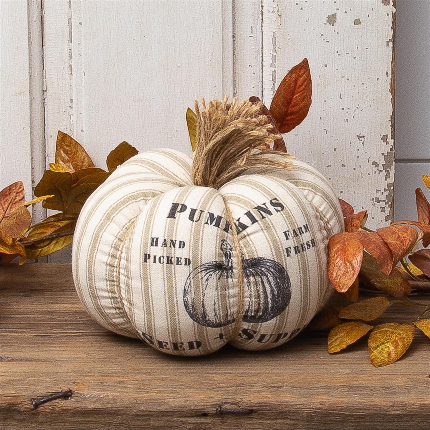 Grain Sack Stripe Pumpkin