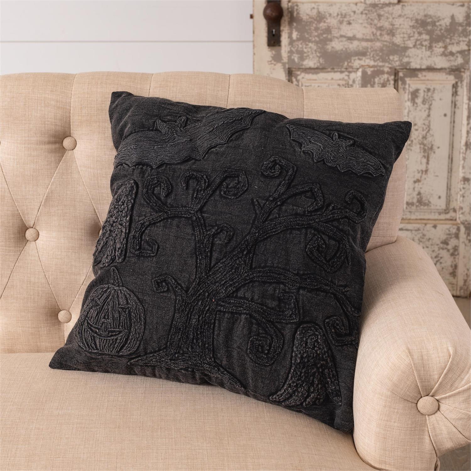 Stonewashed Halloween Pillow