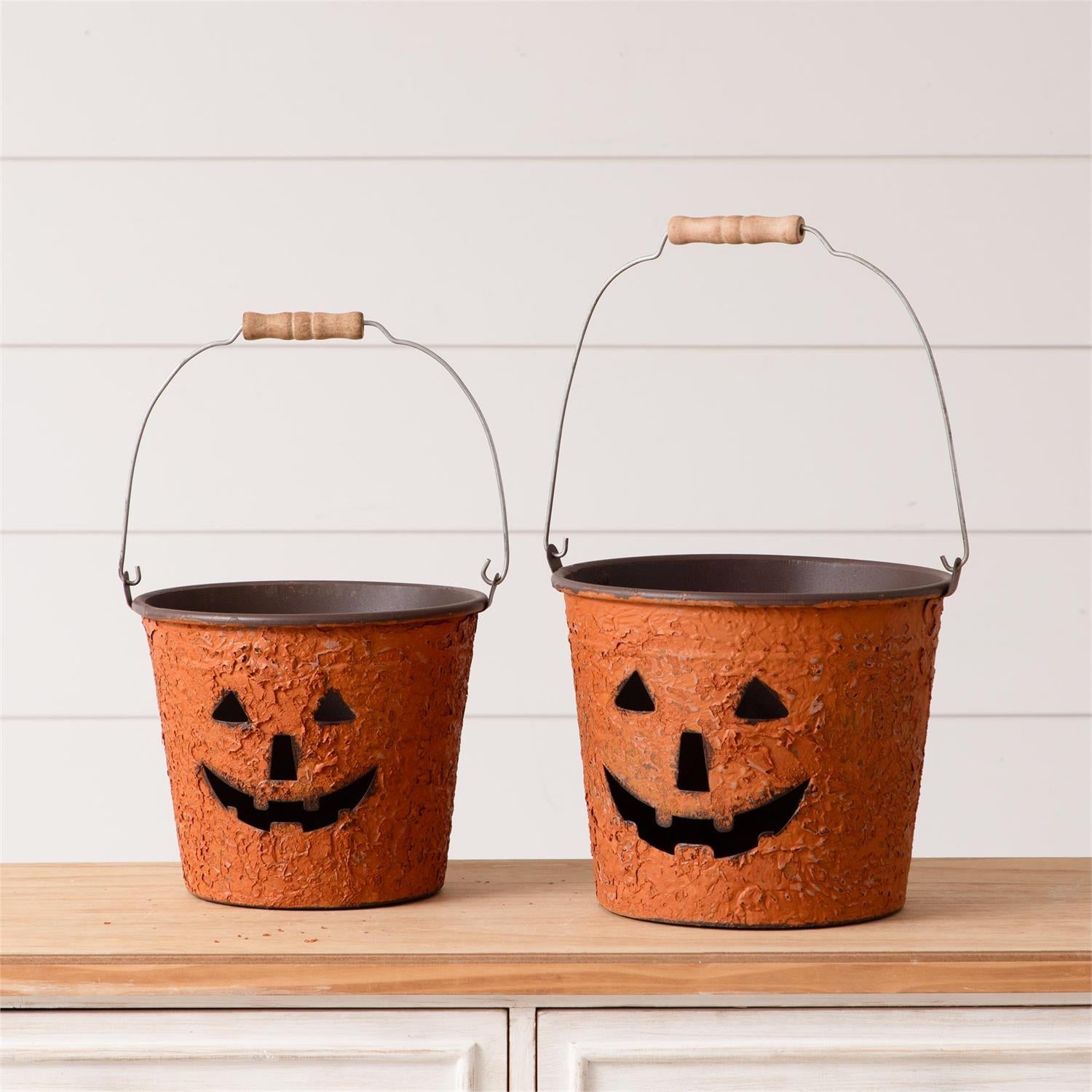 Jack O' Lantern Buckets (S/2)