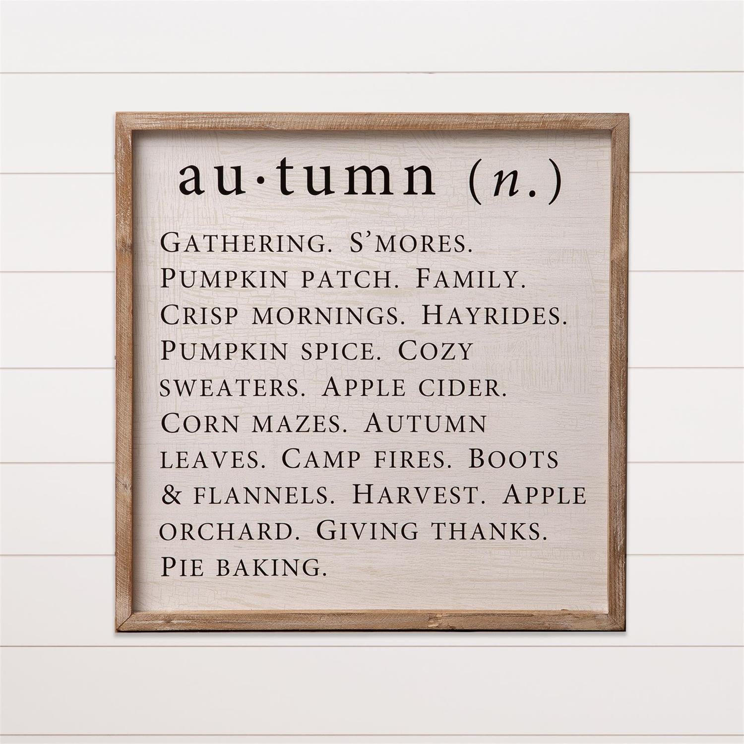 Autumn Definition Wall Hanging