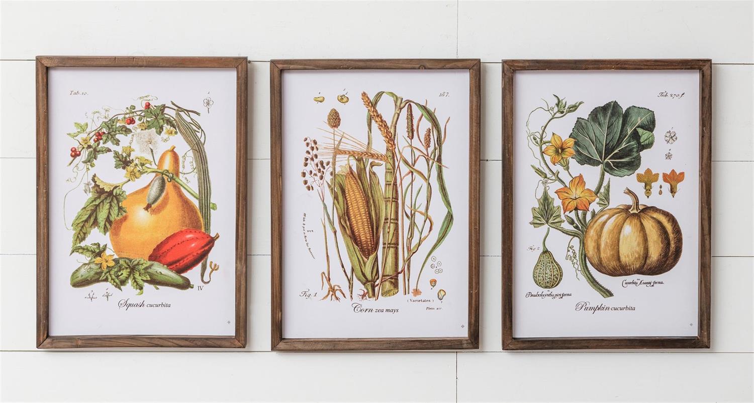 Fall Botanical Wall Art (S/3)