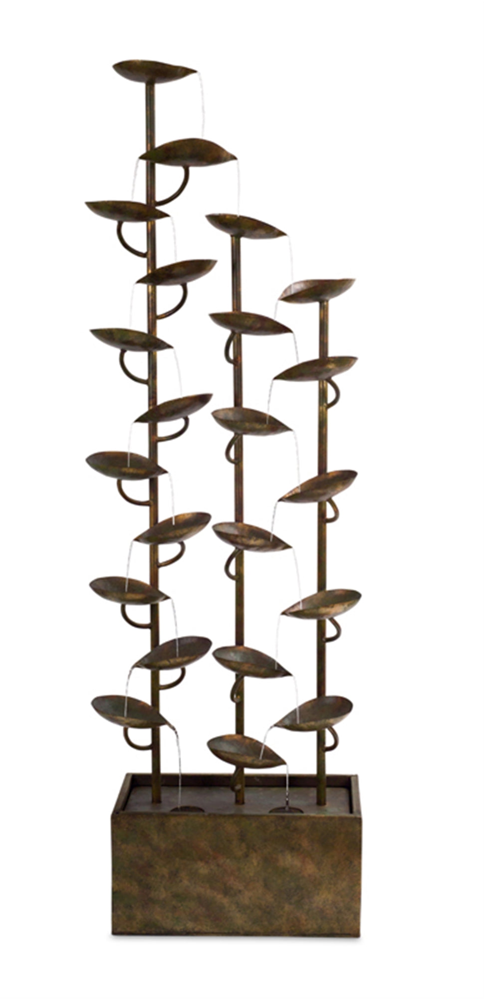 Leaf Fountain 65.5”H Metal (YH505)