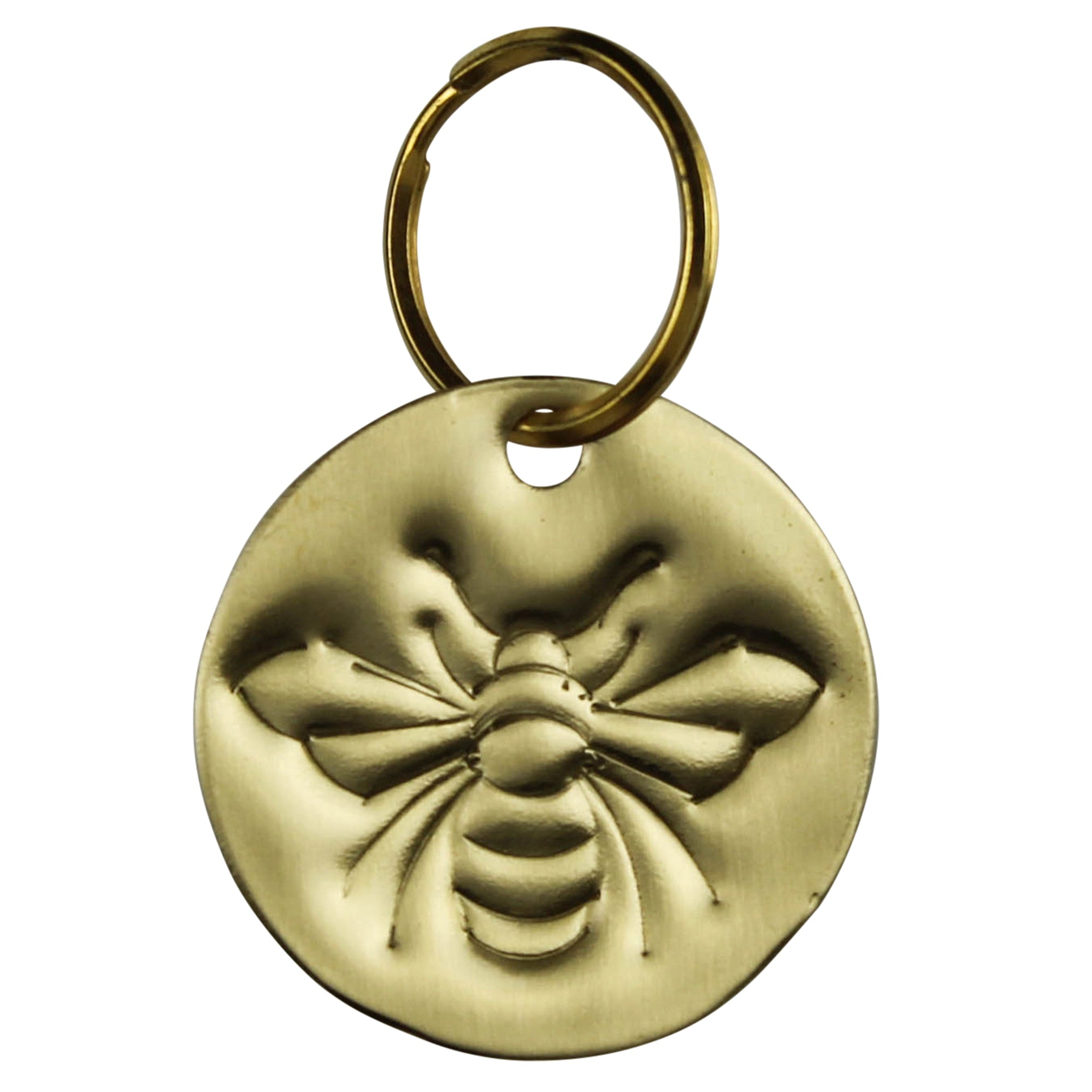Pressed Brass Keychain - Bee