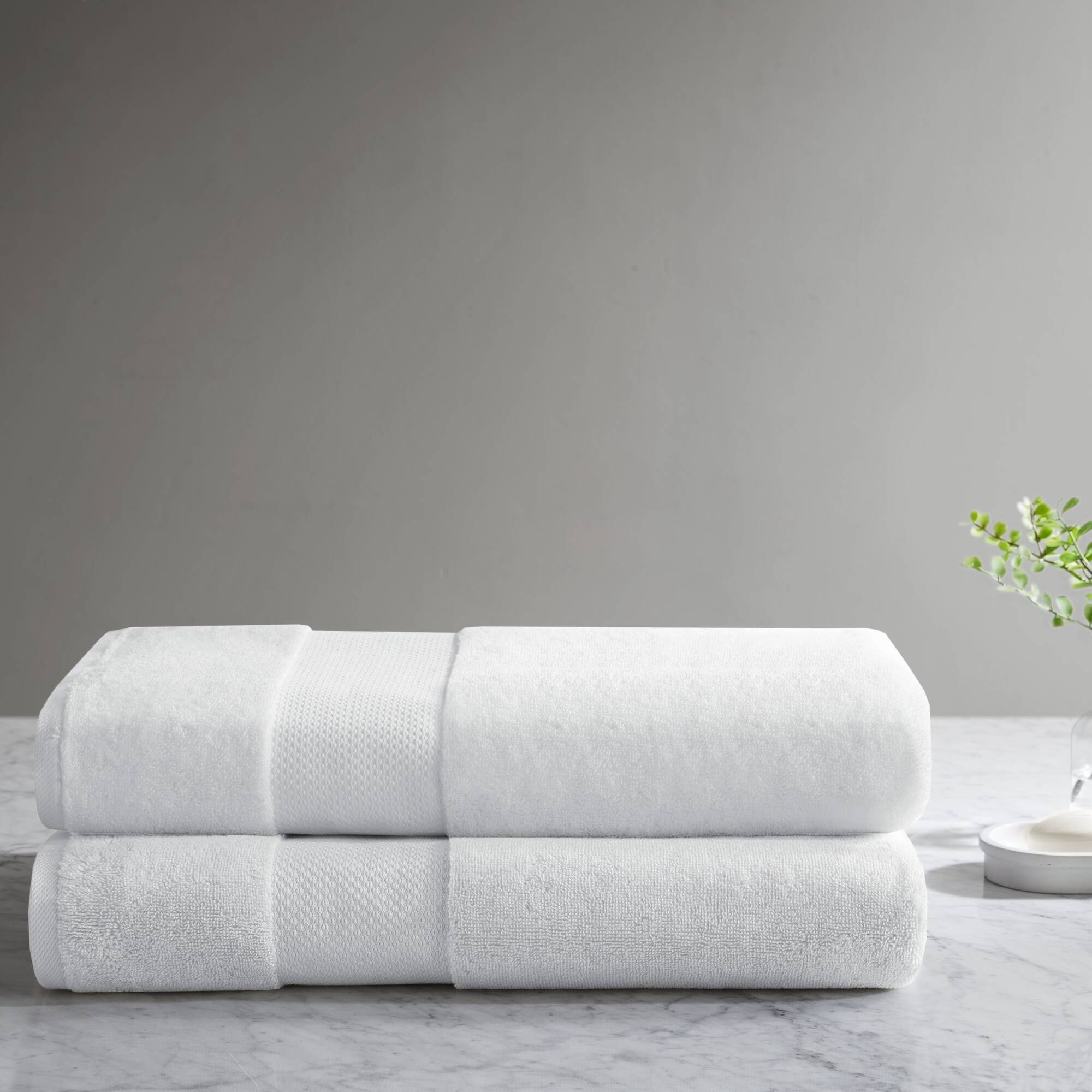 100% Cotton Bath Sheet Antimicrobial 2 Piece Set