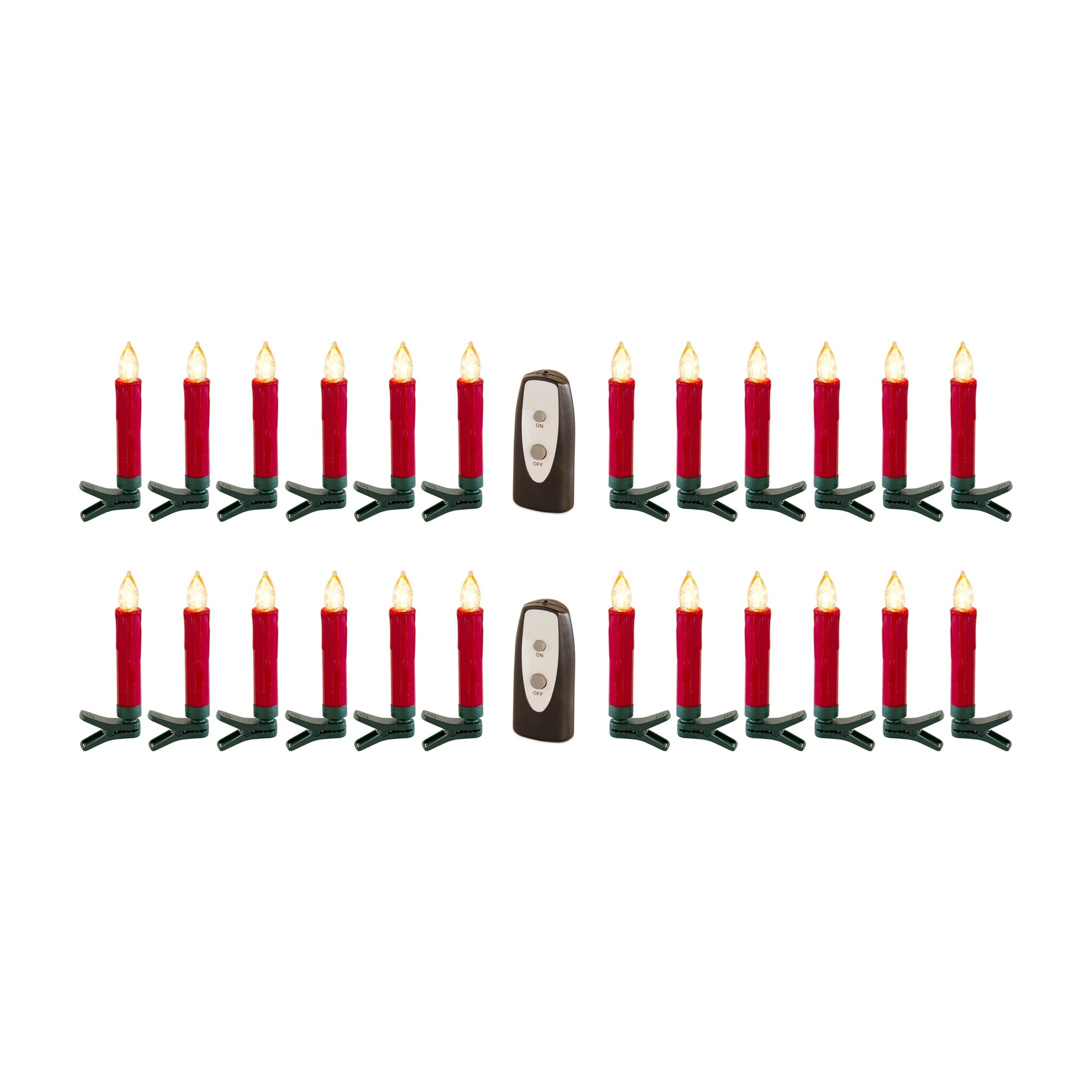 LED Clip on Taper Candle with Remote (Set of 24)