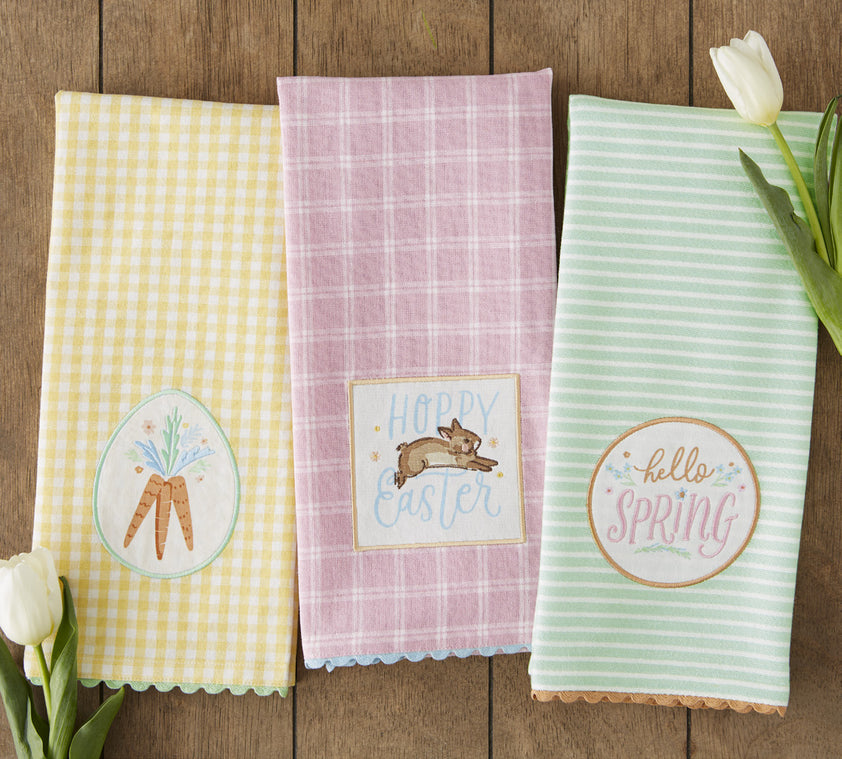 Spring Carrots Dishtowel