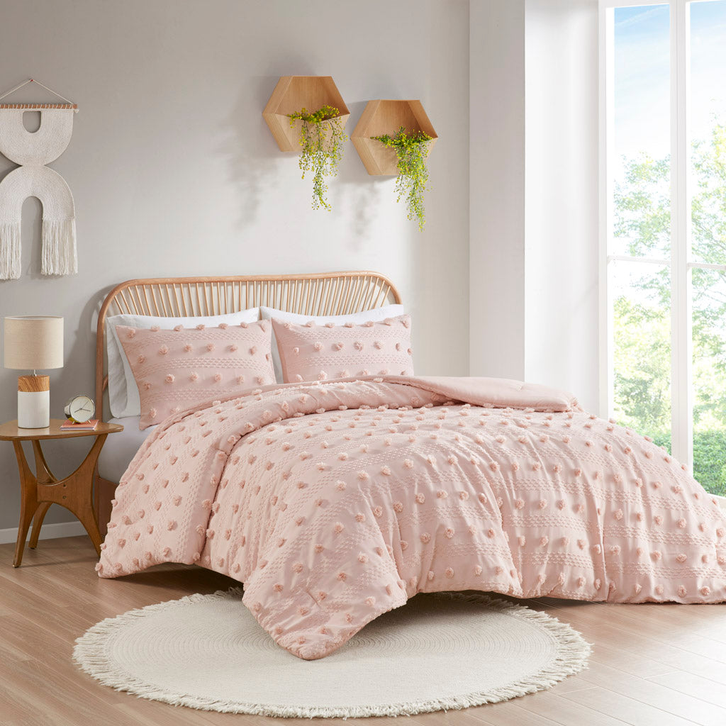 Lucy Clip Jacquard Comforter Set