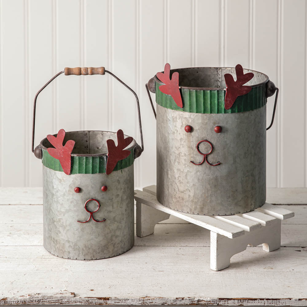 Reindeer Buckets (S/2)