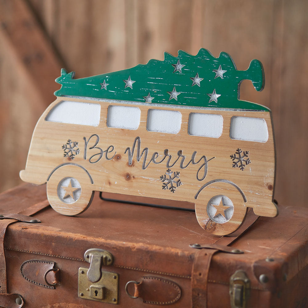 Christmas Camper Tabletop Decor