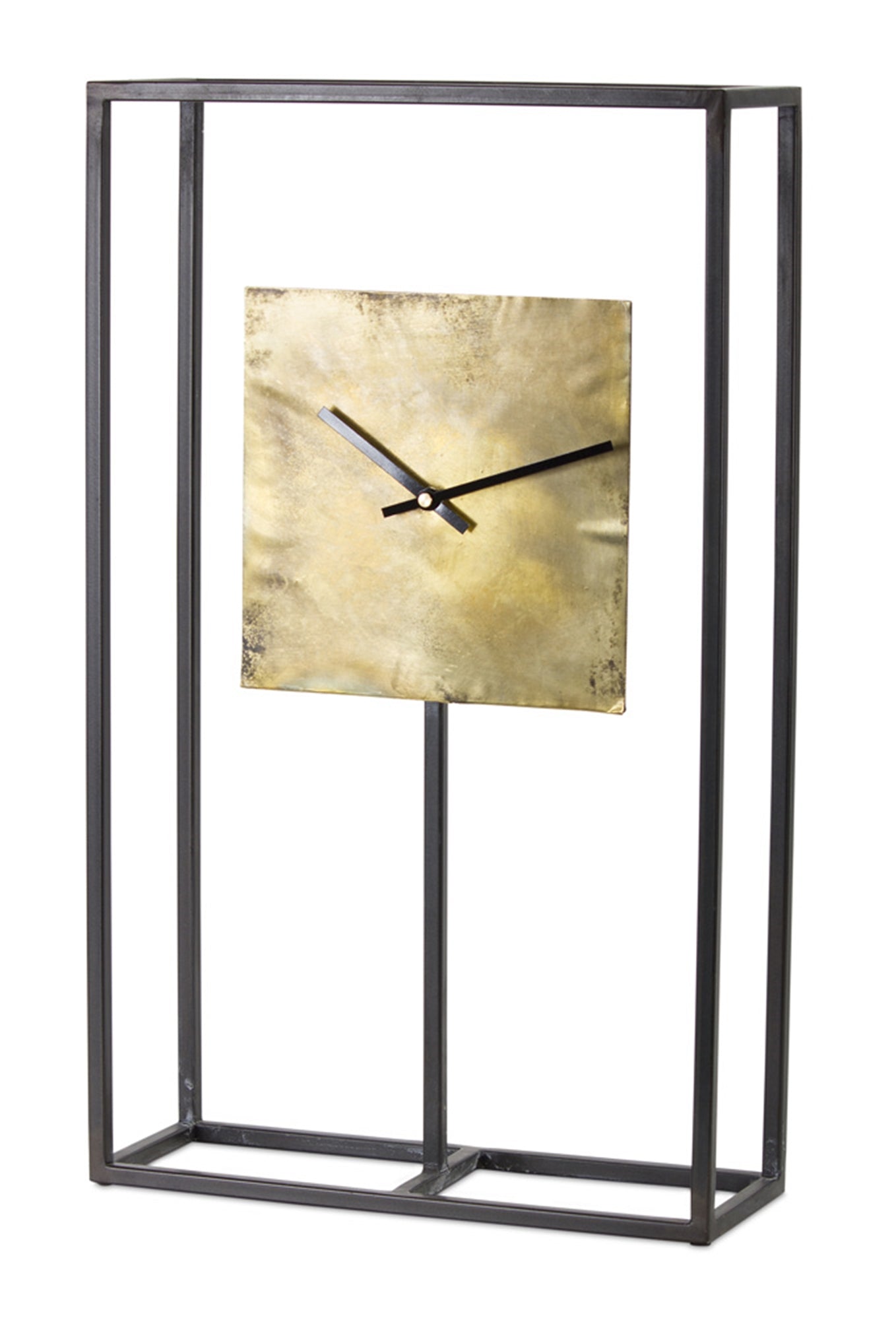 Modern Copper Clock with Metal Stand 21.75"H