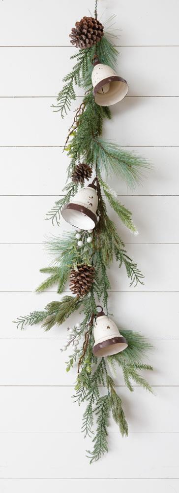 Glittered Berries & Bells Garland