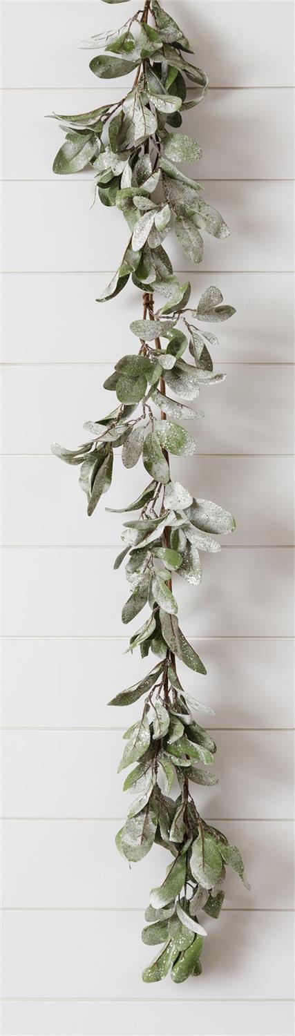 Frosted Lambs Ear Garland