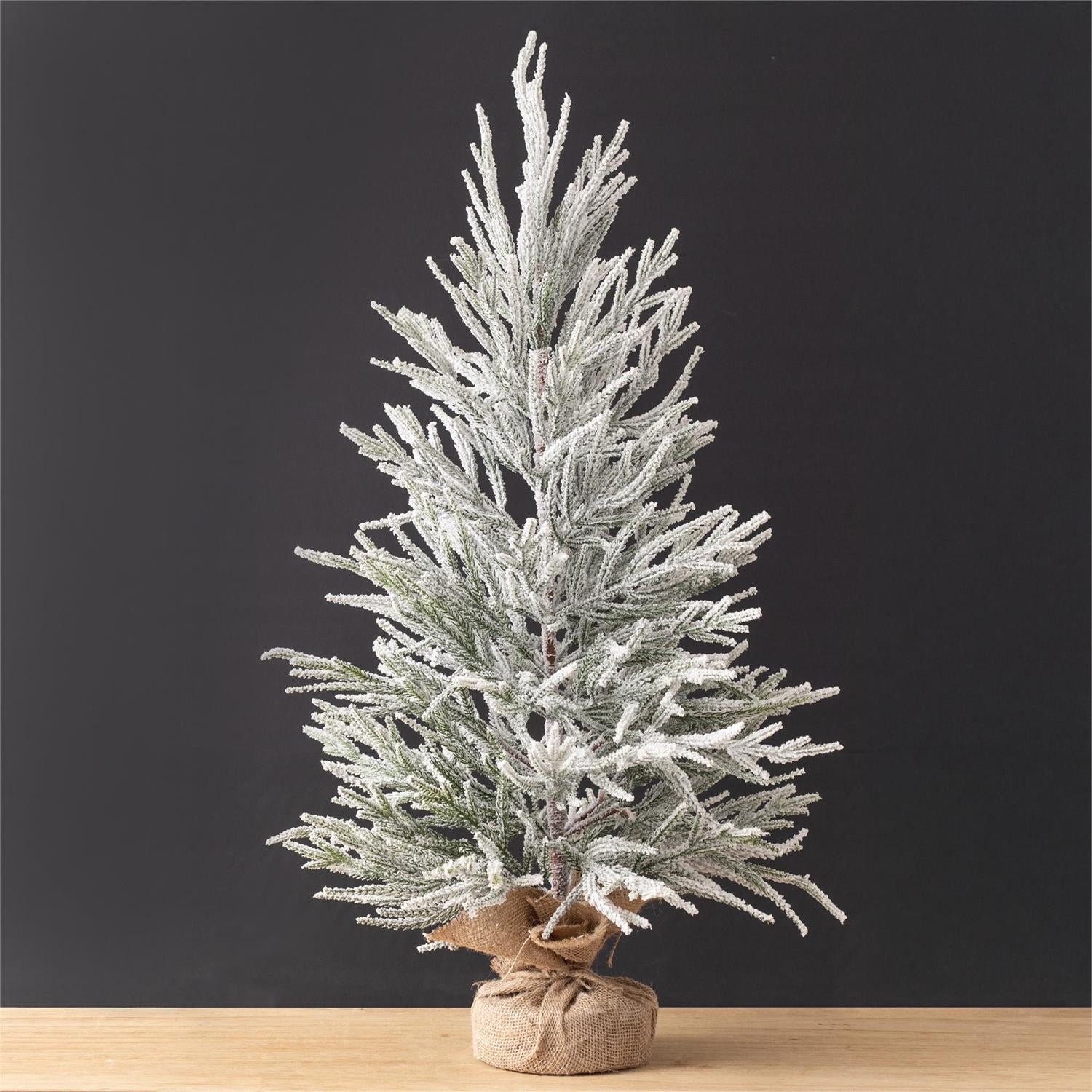 Flocked Christmas Tree (L)