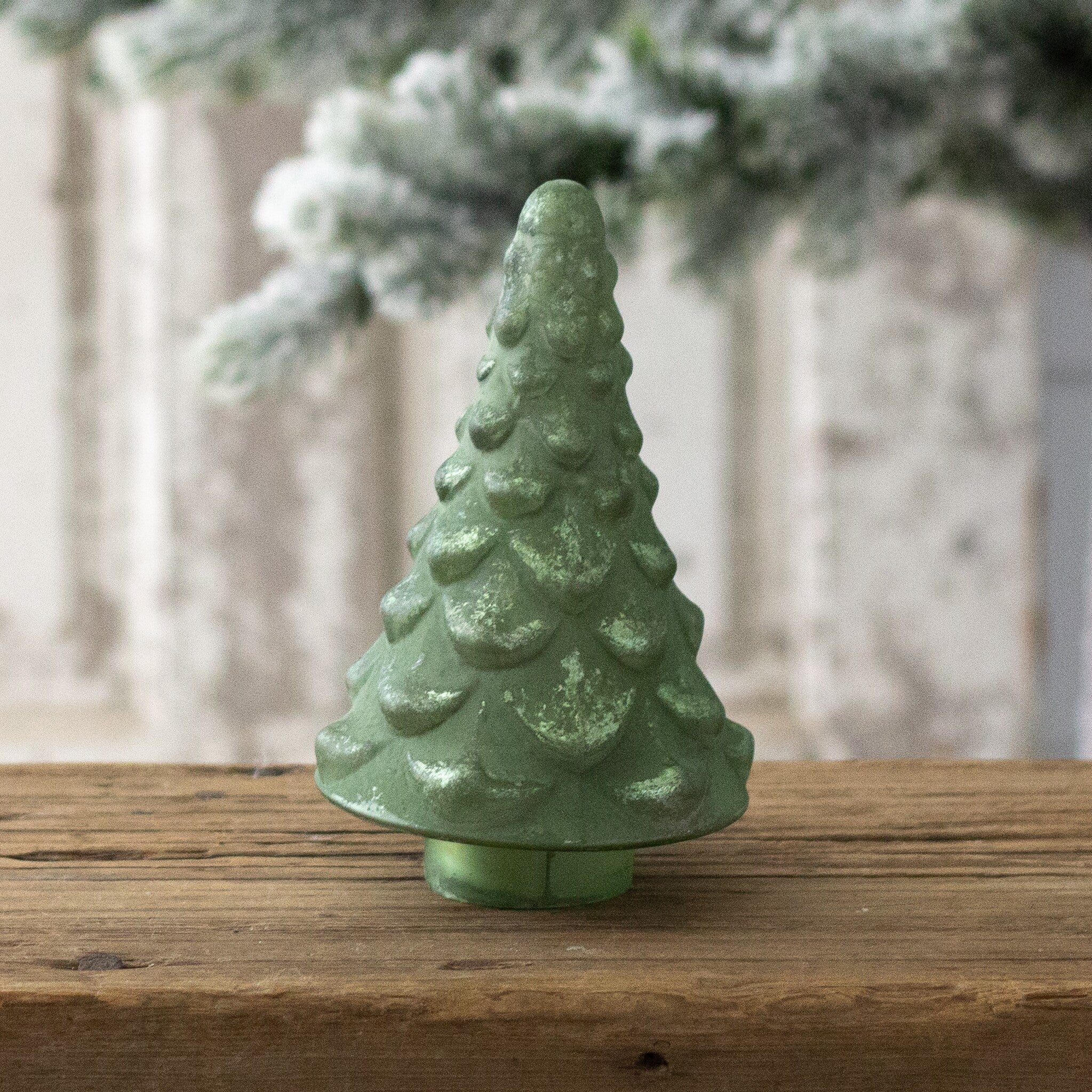 Mercury Glass Tree - Frosty Green (S)