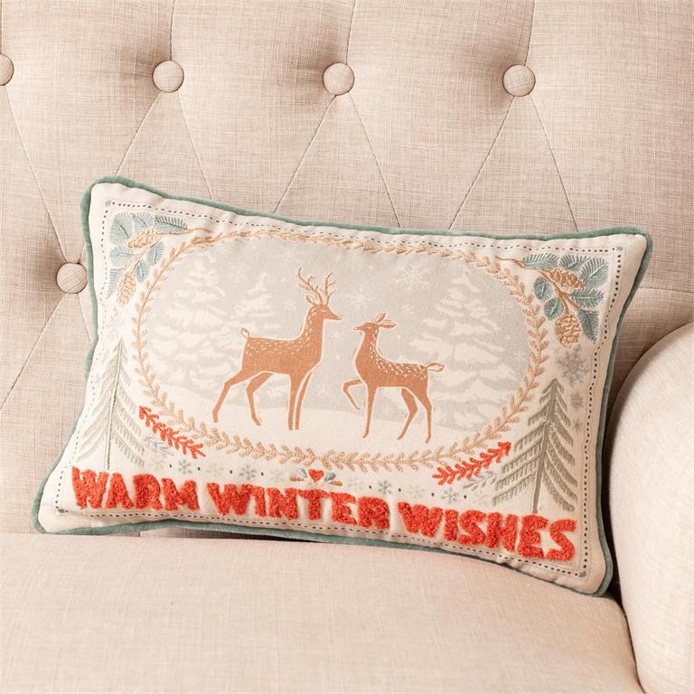 Warm Winter Wishes Pillow