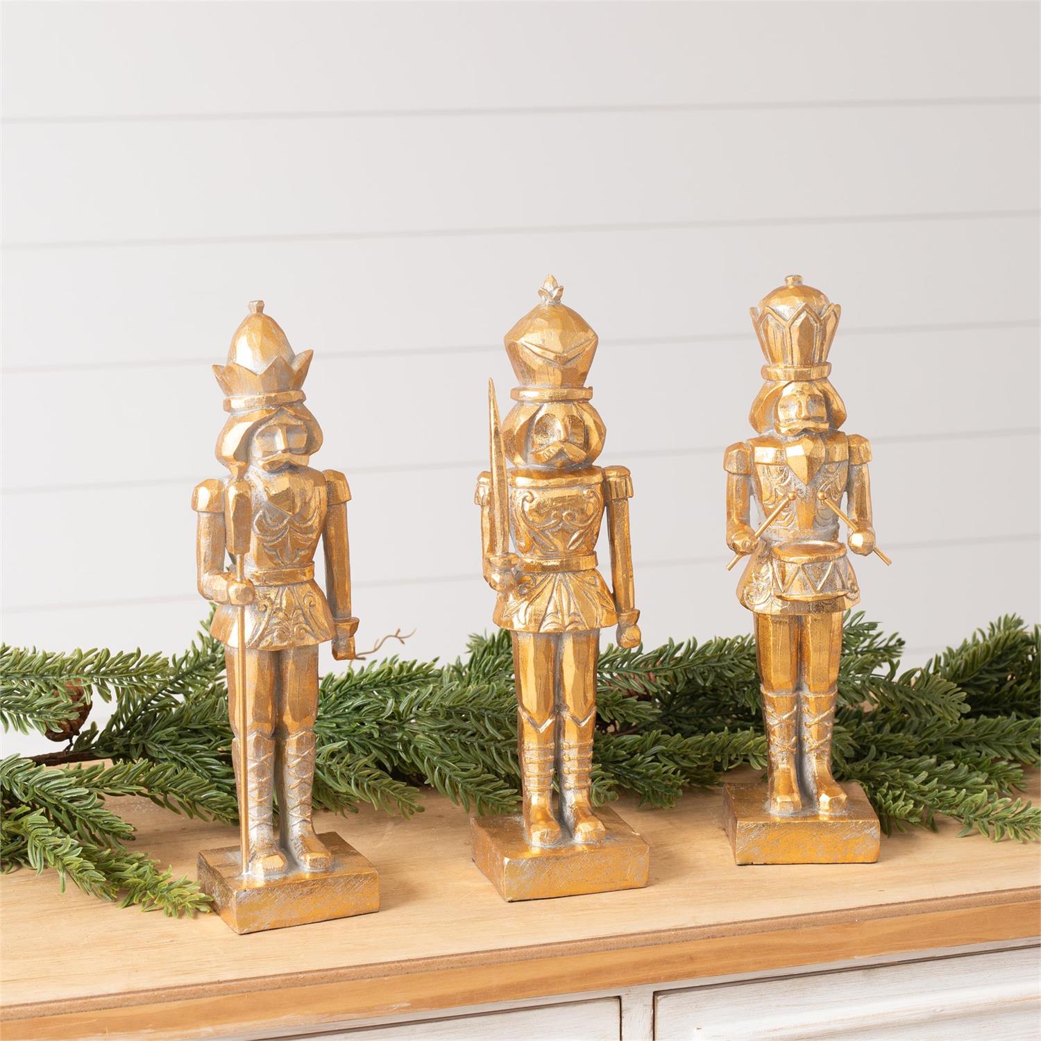 Christmas Gold Nutcrackers (S/3)
