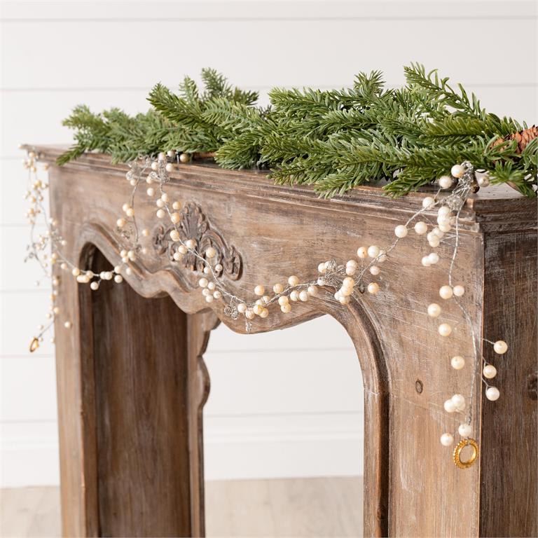 Silver And Gold Beaded Garland