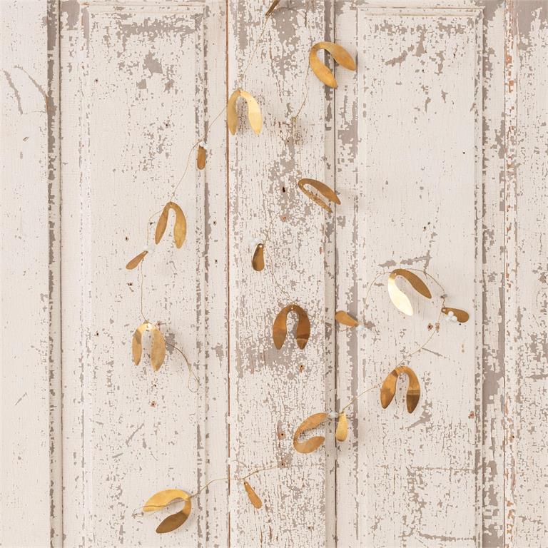 Gold Mistletoe Garland