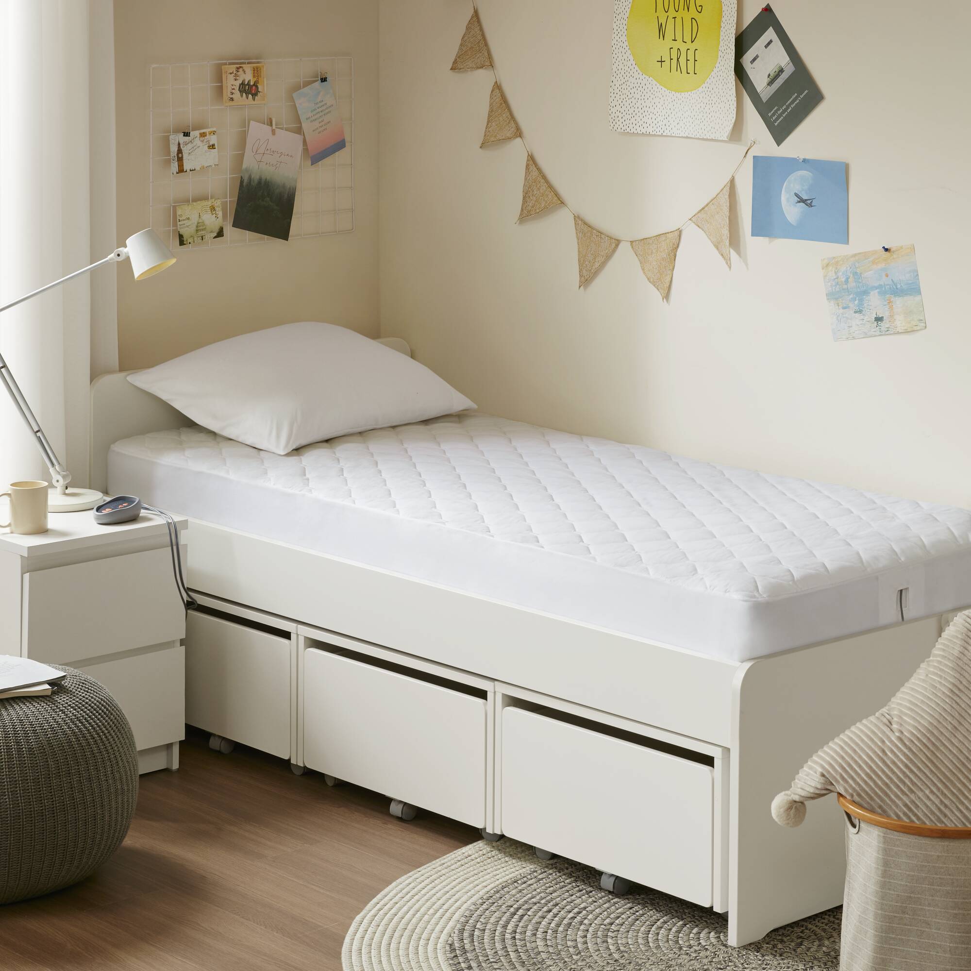 Heated Microfiber Mattress Pad