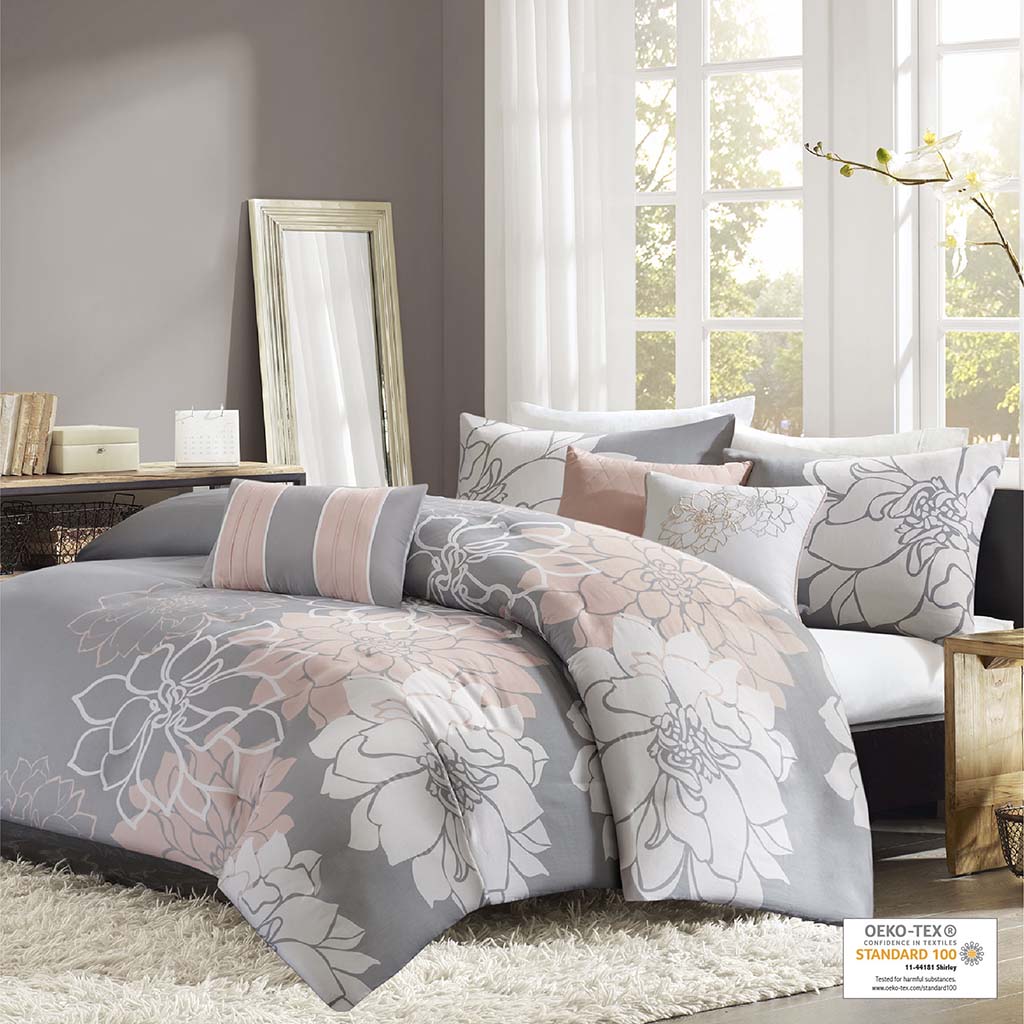 Lola 6 Piece Printed Duvet Cover Set