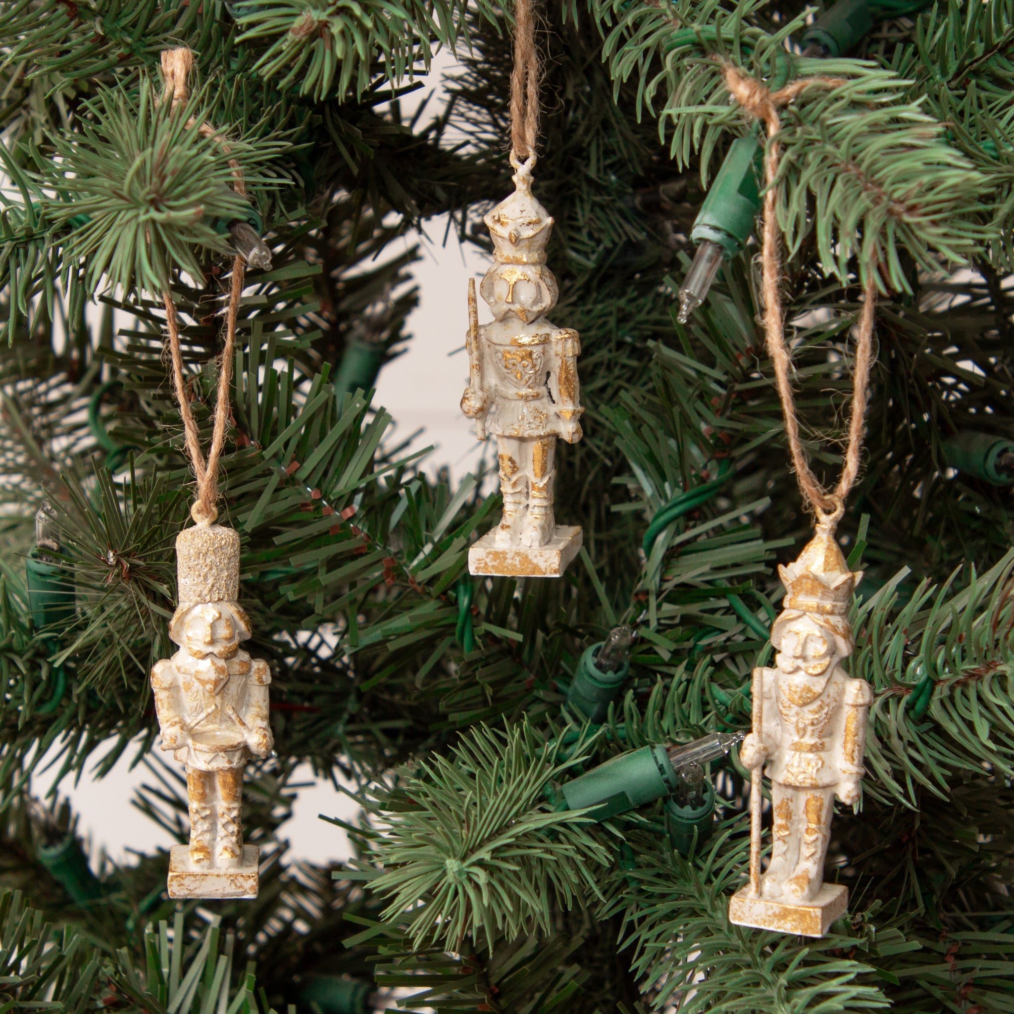 Champagne Nutcracker Ornaments (S/3)